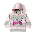 Minti Baby Mitten Hood Butterfly Ballet/Grey Stripex